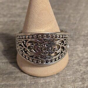 New Bohemian Silver Big Statement Ring size 9